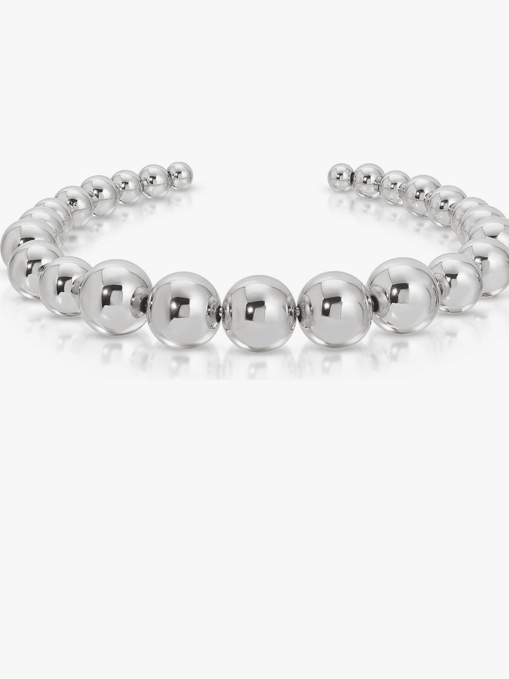 NWOT Ettika bubble puff bracelet Polished Silver